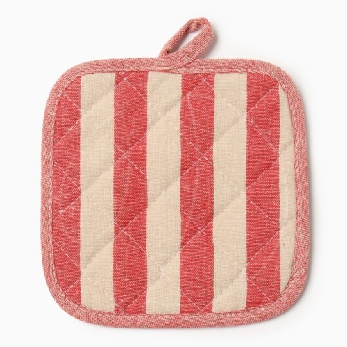 Прихватка кухонная "Полосочки красные" 10103128