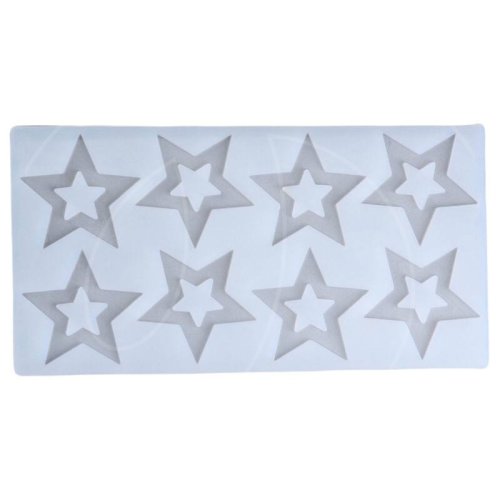Молд силиконовый "Звезды" 5 см 8 шт СФ-3, 5553884