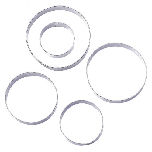 Набор металлических вырубок "Круг" 5 шт 3863468, ВР-14