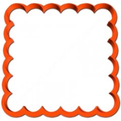 Вырубка пластиковая LUBIMOVA "Квадрат Волнистый" 9 см LC-00011617