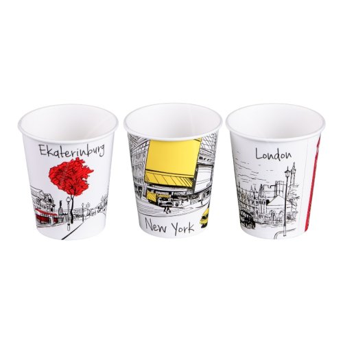 Стакан бумажный "Города" 250 мл 4646133