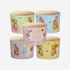 Форма для кулича "Зайчики" D110 H85 1 шт pmk11085cZA