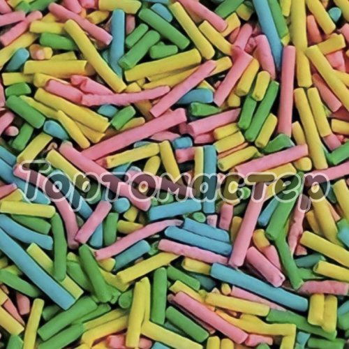 Посыпка кондитерская вермишель "Розово-зелёно-жёлто-голубая" 50 г tp19787