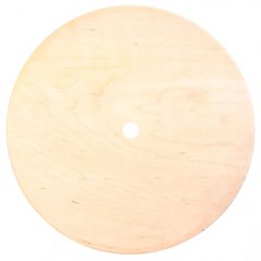 Подложка под торт деревянная с отверстием 3-4 мм 22 см F4/22-О