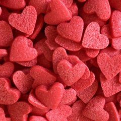 Посыпка кондитерская сердечки "Красные" 50 г tp16052