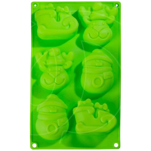 Форма силиконовая "Новогодние элементы" 6 шт 4293916