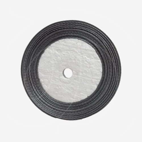 Лента для декора и упаковки Атласная Серая 1,5 см л10