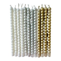 Свечи декоративные для бенто-торта "Блестящие" 12 шт 98