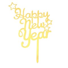 Топпер декоративный акриловый "Happy New Year" 7665933