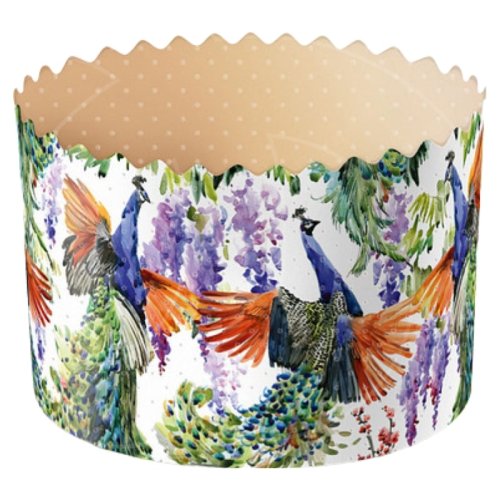 Форма для кулича "Павлины" D110 H85 мм 1 шт pmK11085сPAV