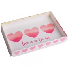 Коробка для сладостей с окном "Любовь в воздухе" 22х15х3 см 4711932