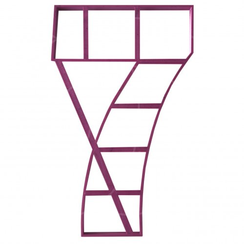 Вырубка пластиковая для торта "Цифра 7" 71599