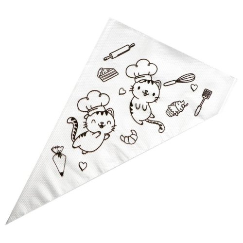 Мешки кондитерские одноразовые плотные "Котики" 30 см 50 шт 5303284