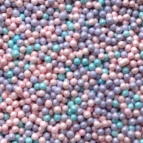Посыпка кондитерская шарики "Лилово-розово-голубые" 2 мм 50 г tp20219