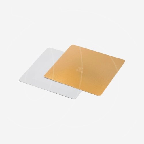 Подложка под торт Золото/Белая 1,5 мм 20х20 см GWD 200х200 (1,5)