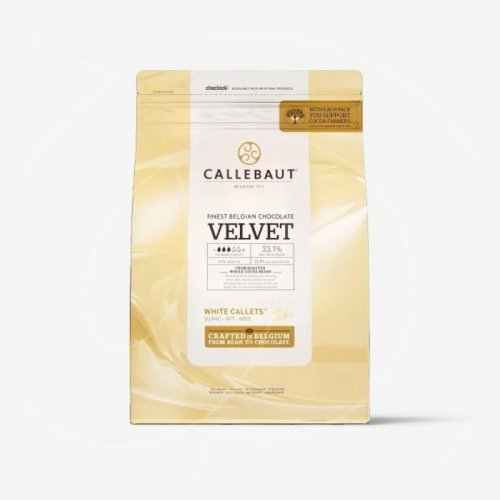 Шоколад белый CALLEBAUT  "Velvet" 32-33% 1 кг W3-595