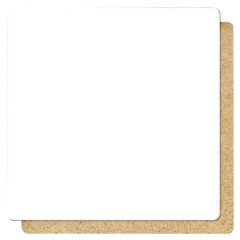 Подложка под торт ЛХДФ Белая 3 мм 16х16 см 