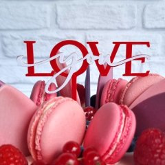 Топпер декоративный "Love you" 