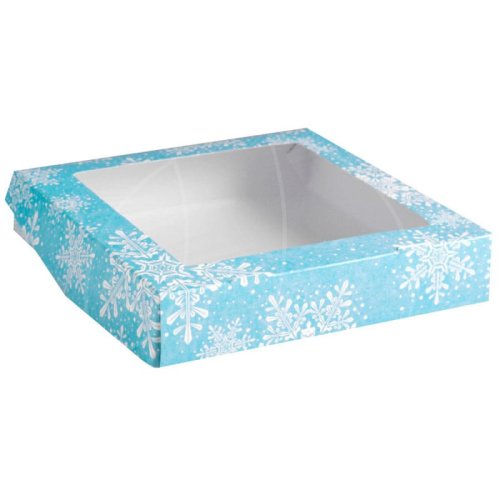 Коробка для сладостей "Снежинки" 20х20х4 см 5097374