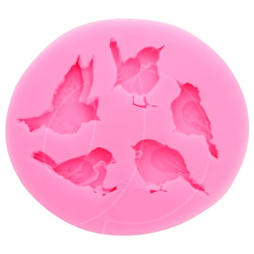 Молд силиконовый "Птички" 6х5,5х1 см 3628342