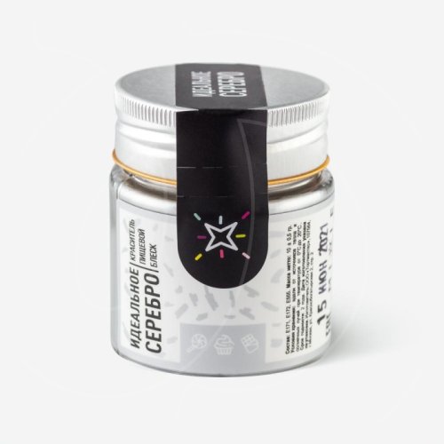 Блеск пищевой MIXIE Идеальное серебро 10 г 25069