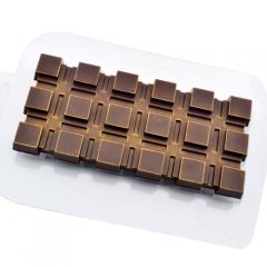 Форма пластиковая плитка шоколада "Квадратики" 